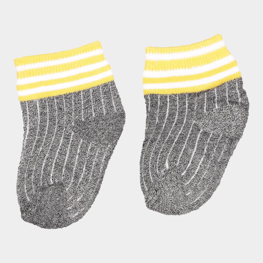 Infants Cotton Socks, Charcoal, large image number null