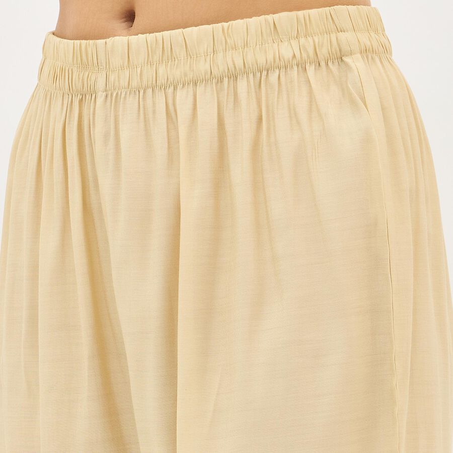 Women's Eggshell White Keyhole Neck Embroidered Kurta, Off White, large image number null