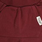 Infants Deep Burgundy Elastic Waist Cotton Blend Pyjama, Maroon, small image number null