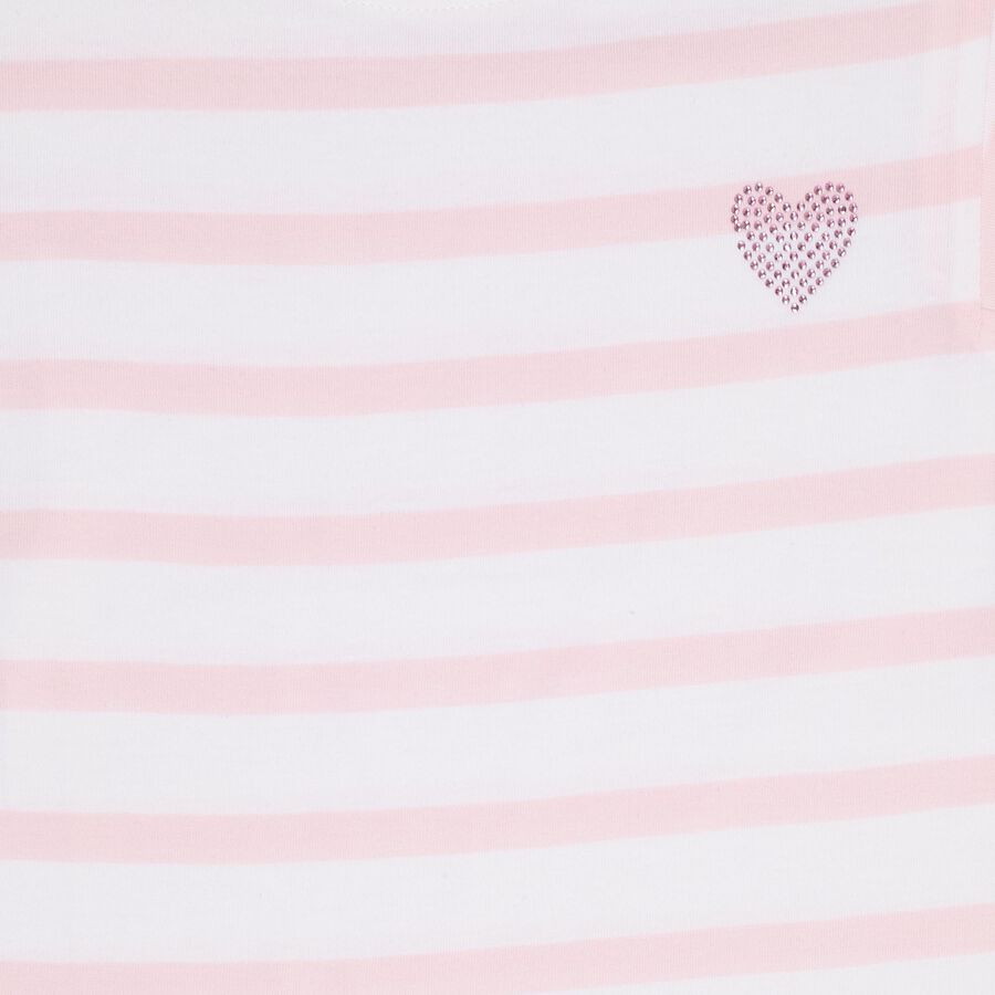 Girls' 100% Cotton T-Shirt, गुलाबी, large image number null