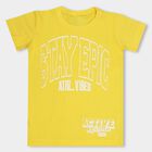 Boys' 100% Cotton Half Sleeves T-Shirt, पीला, small image number null