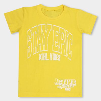 Boys' 100% Cotton Half Sleeves T-Shirt