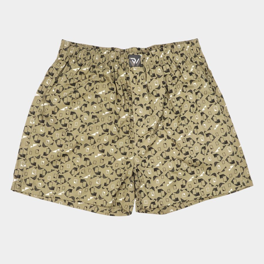 Men's Olive Green Classic Fit Solid Boxers, Olive, large