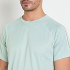 Men's Round Neck Half Sleeves T-Shirt, Light Green, small image number null