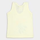 Infants' Cotton Vest, Yellow, small