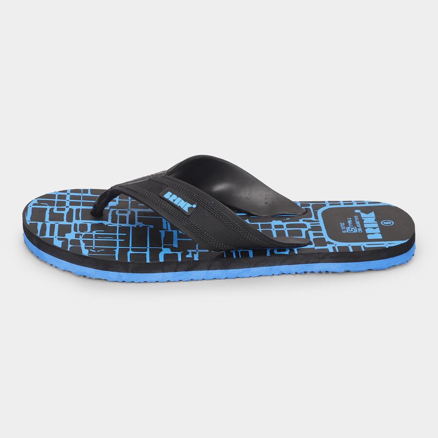Men's V Strap Slipper, Blue, large image number null