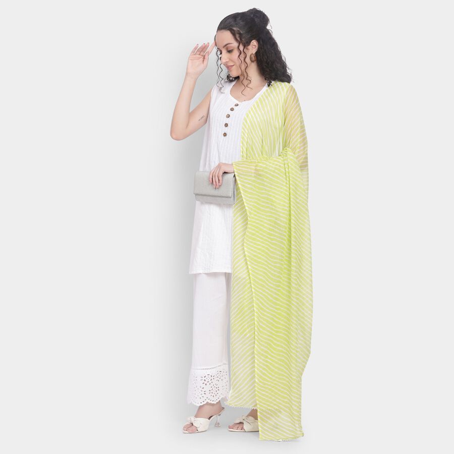 Ladies' Dupatta , हल्का हरा, large image number null