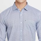 Printed Cotton Casual Shirt, White, small image number null