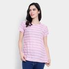 All Over Print Short Sleeves Kurti, Lilac, small image number null