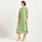 Solid 3/4Th Sleeves Kurta, Light Green, small image number null