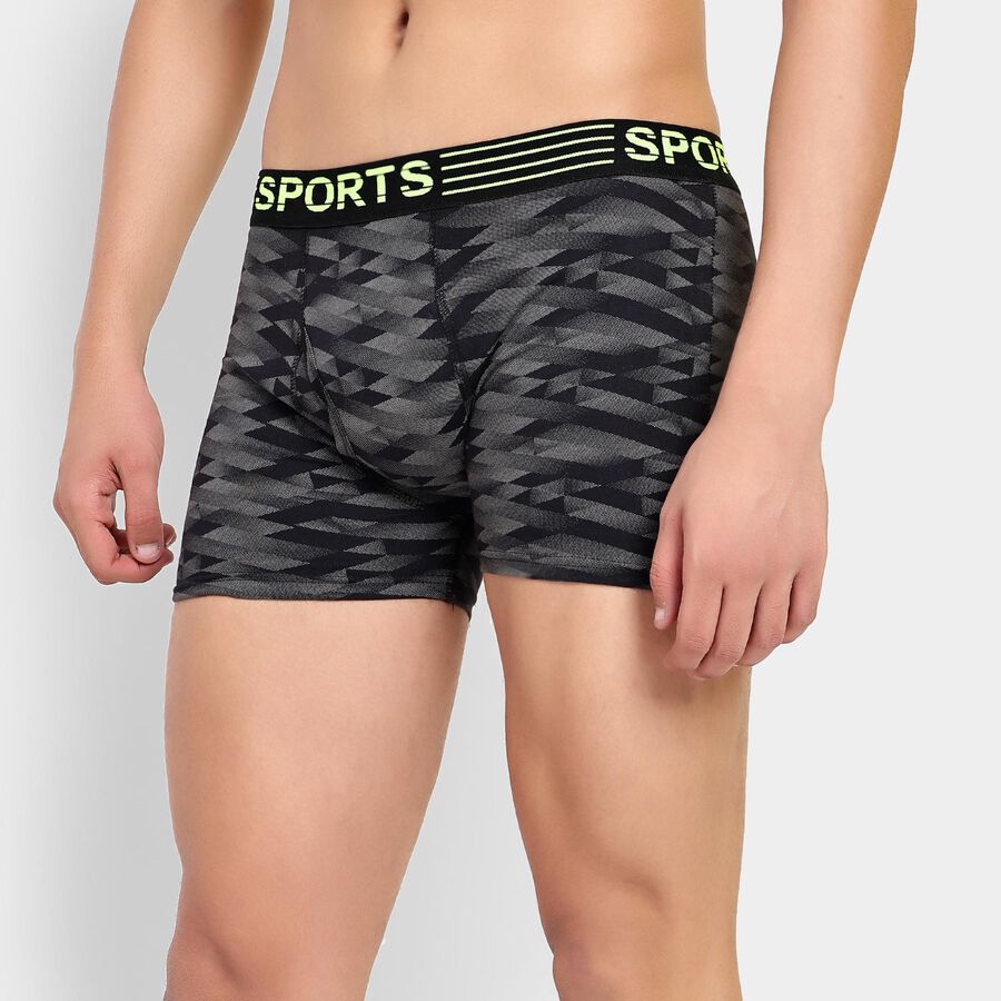 Men's 100% Cotton Trunks, Black, large image number null