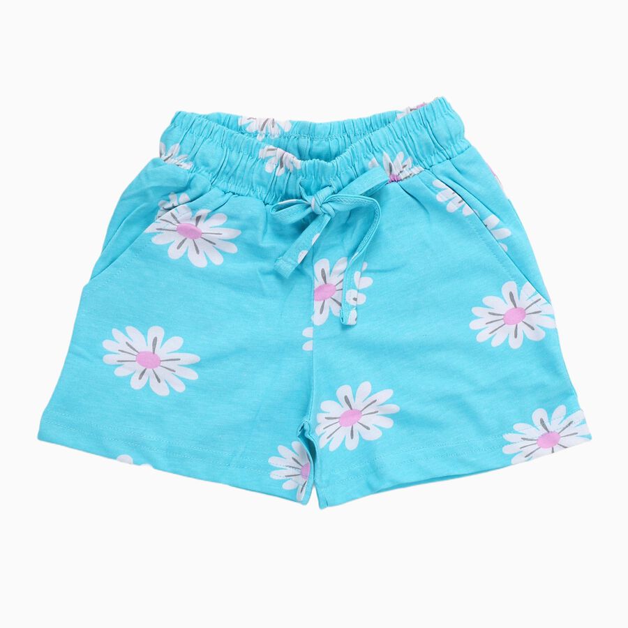 Girls' Shorts, एक्वा, large