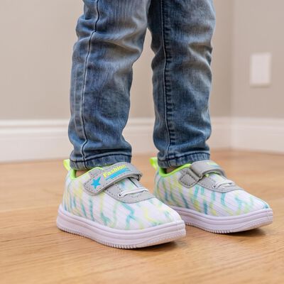 Boys' Green Velcro Casual Sneakers