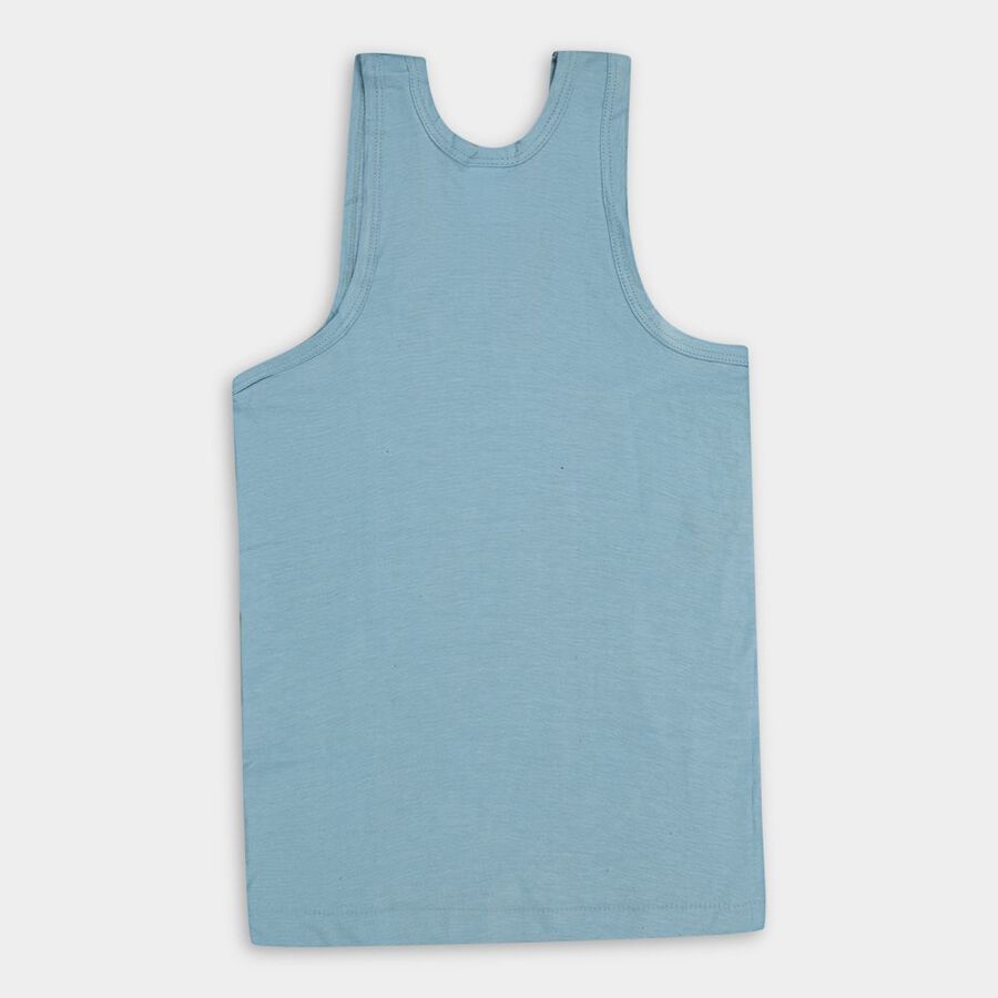 Boys' 100% Cotton Vest (Pack of 2), Light Blue, large image number null