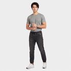 Men's Dark Grey Slim Fit Jogger Style Jeans, गहरा ग्रे, small