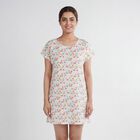 Women's White Sleeveless Casual Nighty, White, small