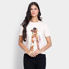 Ladies' Round Neck T-Shirt, पीच, small image number null