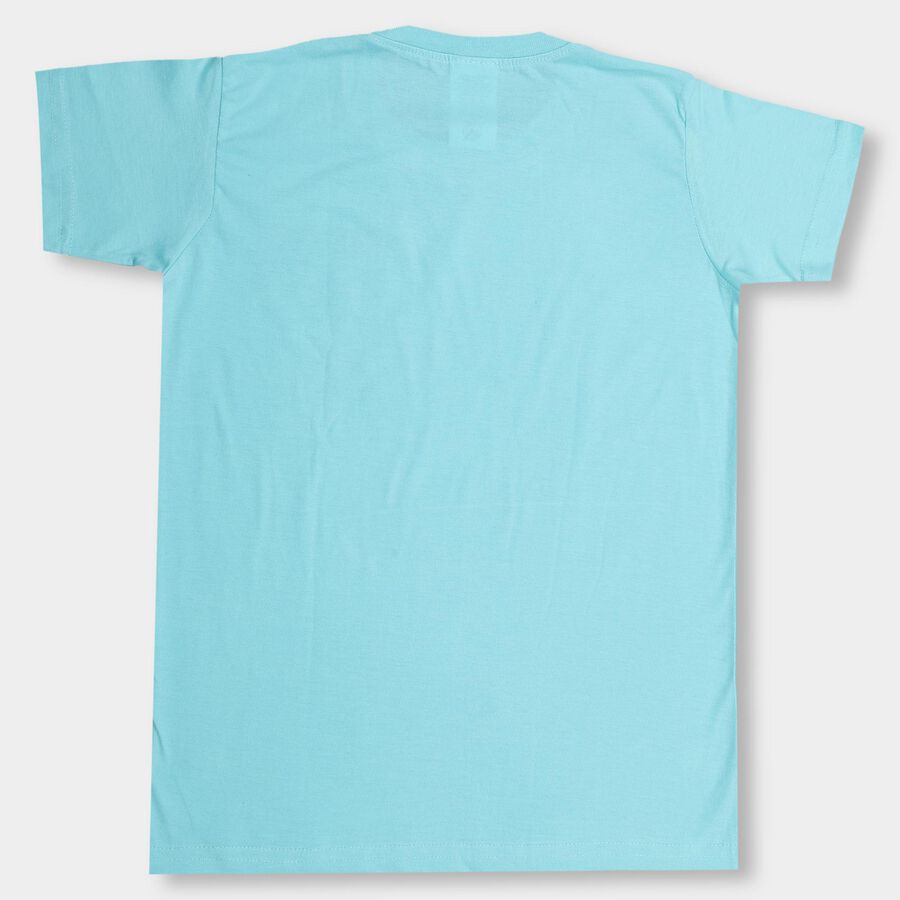 Boys' Half Sleeves T-Shirt, एक्वा, large image number null