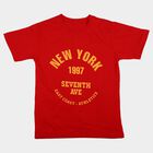 Boys' Half Sleeves T-Shirt, लाल, small