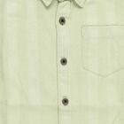 Boys Light Sage Green Cotton Half Sleeve Classic Collar Casual Shirt, Light Green, small image number null