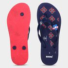 Women's Navy Blue Flip-Flops Slippers, Blue, small