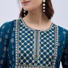 Ladies' Kurti, Teal Blue, small image number null