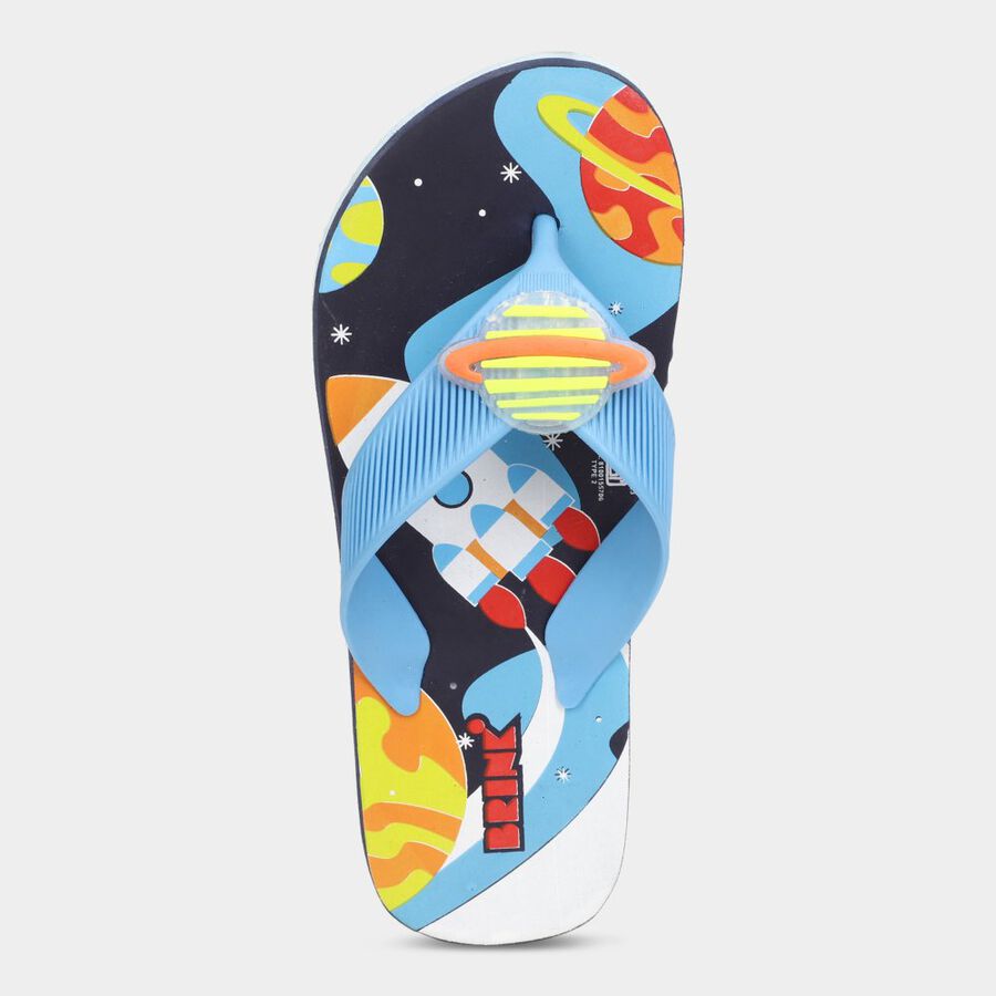 Kids Printed Slippers, नीला, large image number null