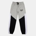 Boys' Light Grey Regular Fit Sports Printed Pyjama, Light Grey, small