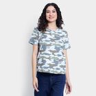 Cotton Round Neck T-Shirt, Light Green, small image number null