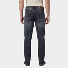 Men's Light Grey Slim Fit Stretchable Jeans, Light Grey, small