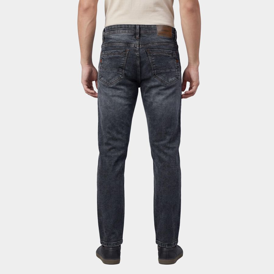 Men's Light Grey Slim Fit Stretchable Jeans, Light Grey, large