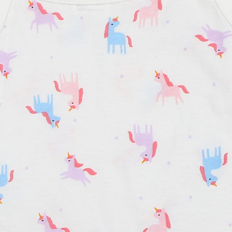 Girls Pink Cotton Vest, हल्का गुलाबी, large