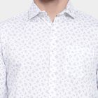 Printed Casual Shirt, White, small image number null