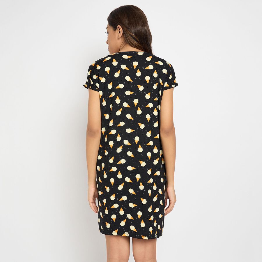 Ladies' Nighty, काला, large image number null