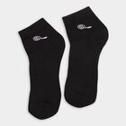 Men's Socks (Pack of 3), काला, small