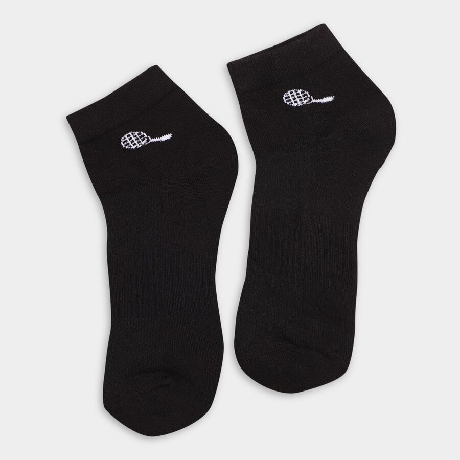Men's Socks (Pack of 3), काला, large