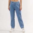 Women's Muted Denim Blue Jogger High-Rise Jeans, Mid Blue, small image number null