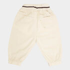 Infants Cotton Solid Trousers, Beige, small image number null