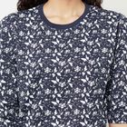 Cotton Printed Round Neck T-Shirt, Navy Blue, small image number null