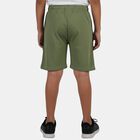 Boys Olive Regular Fit Drawstring Bermuda Shorts, ओलिव, small