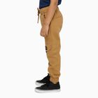Boys Camel Brown Regular Fit Cargo Trousers, खाकी, small image number null