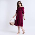 Ladies' Dress , Wine, small image number null