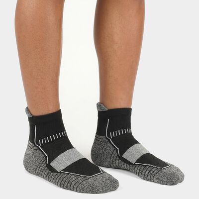 Men's Ankle Length Pack of 3 Socks ( Grey, Blue, Black )