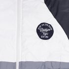 Boys Light Grey and Navy Hooded Casual Jacket, हल्का नीला, small image number null