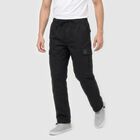 Men's Black Slim Fit Cargo Trousers, काला, small