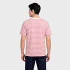 Men's Light Pink Cotton Round Neck Regular T-Shirt, Light Pink, small