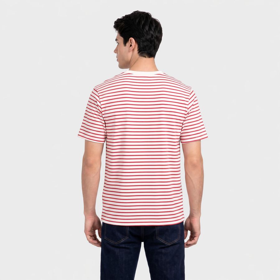 Men's Light Pink Cotton Round Neck Regular T-Shirt, Light Pink, large