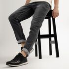 Men's Five Pocket Slim Fit Jeans, हल्का ग्रे, small image number null