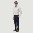 Men's Grey Classic Formal Shirt, Light Grey, small