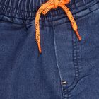 Kids Stonewashed Blue Regular Fit Basic Wash Jeans, Dark Blue, small image number null